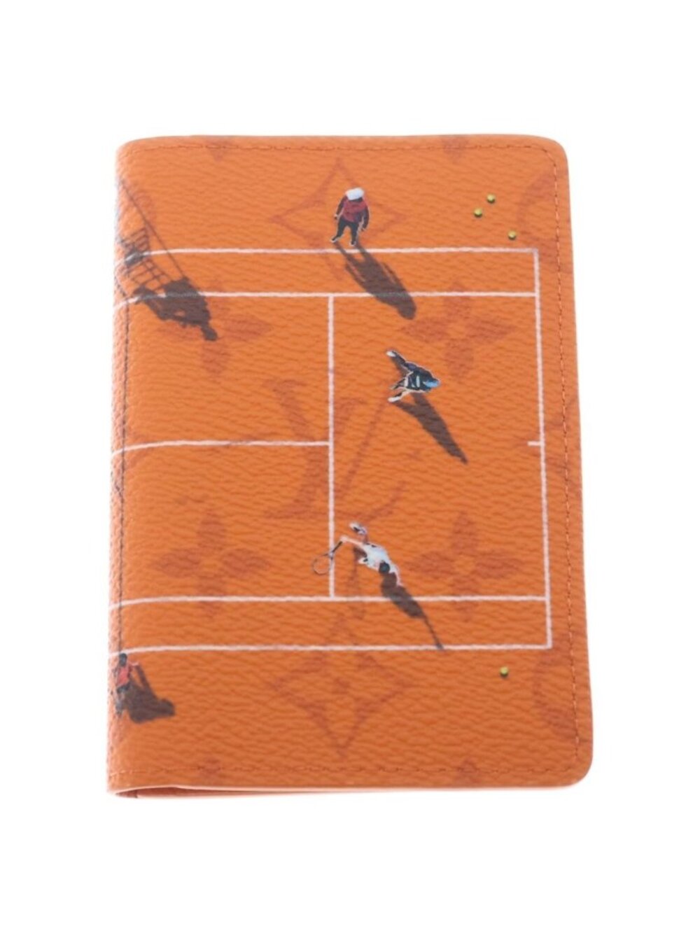 Louis Vuitton Monogram Canvas Sports Scene Pocket Organizer Card Case Orange